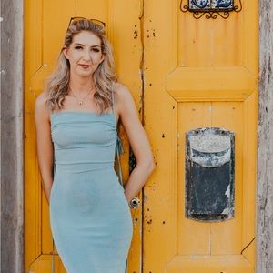 Backless draped maxi